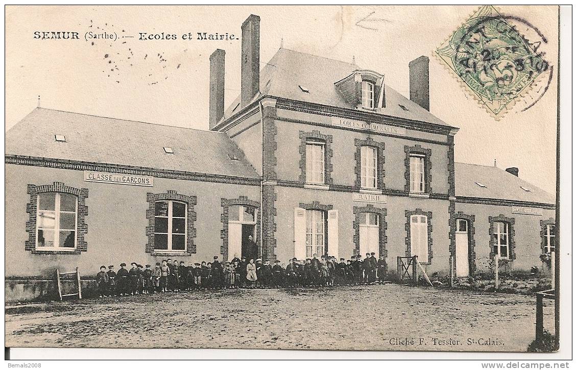 SEMUR : ÉCOLE ET MAIRIE - Autres & Non Classés