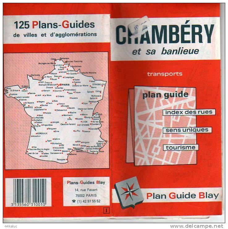 Plan Guide BLAY CHAMBERY Et Sa Banlieue - Roadmaps