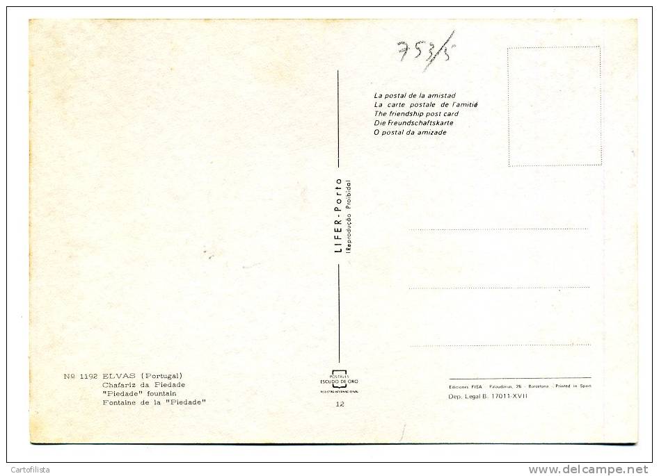 ELVAS - Chafariz Da Piedade - Portalegre