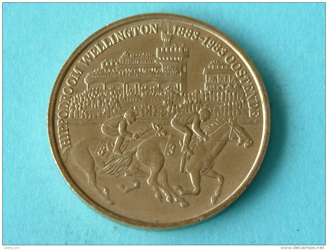 50 Oostendse Rijder - Hippodroom Wellington 1983 ( For Grade And Details, Please See Photo ) ! - Tokens Of Communes