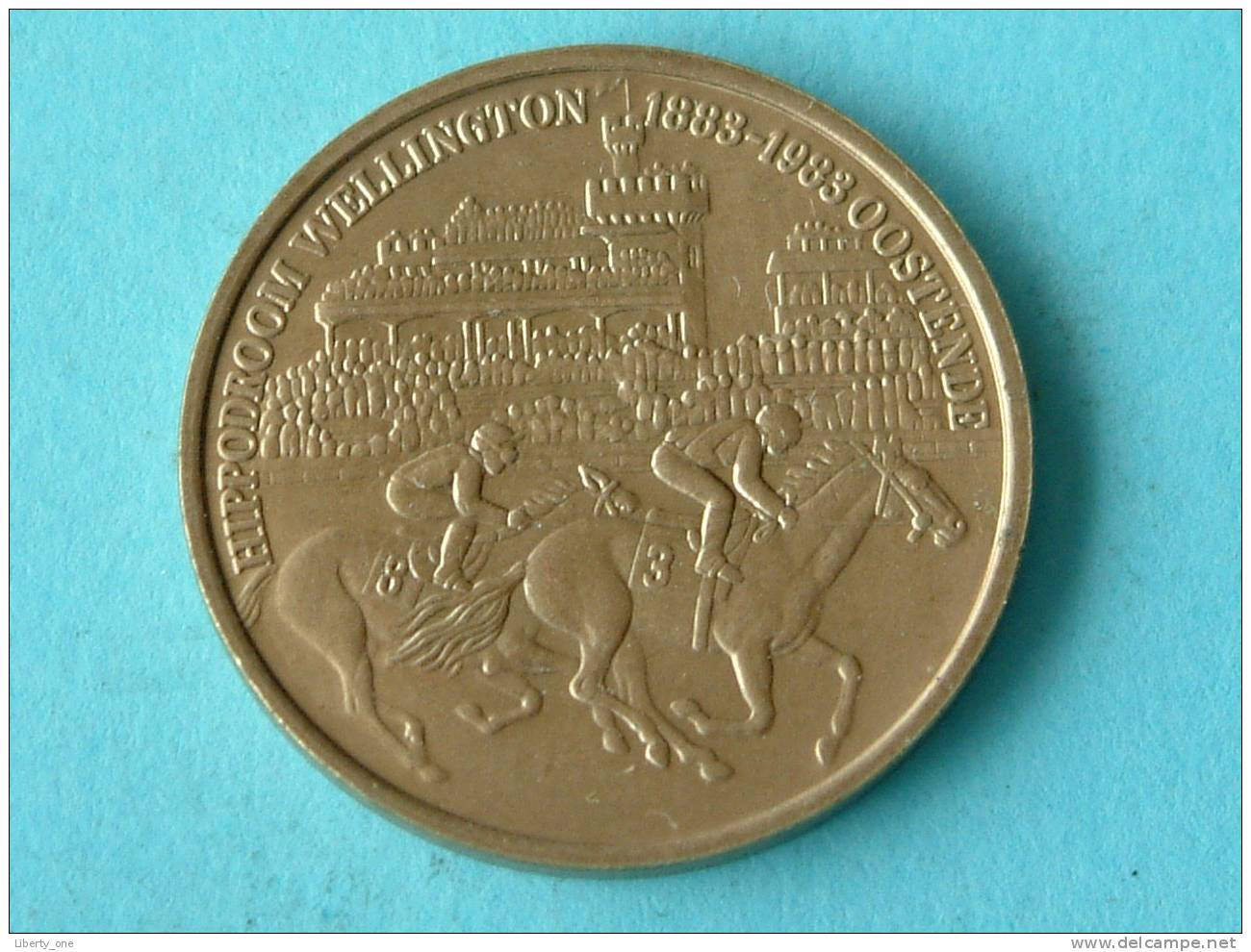 50 Oostendse Rijder - Hippodroom Wellington 1983 ( For Grade And Details, Please See Photo ) ! - Tokens Of Communes