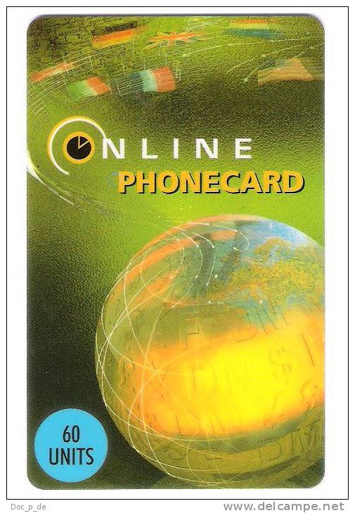 UK - On Line Phonecard - 60 Units - 01/08/99 - Prepaid Card - To Identify