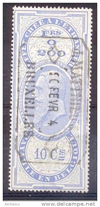Belgique : Fiscal : Effets De Commerce 10ct - 1884 - Postzegels