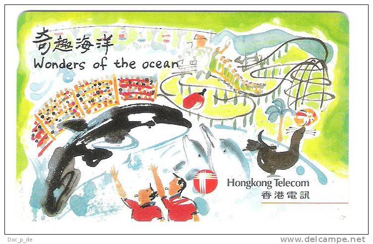 Hongkong - Wonder Of The Ocean - Delphine - Seal - $50 With Barcode - Hong Kong