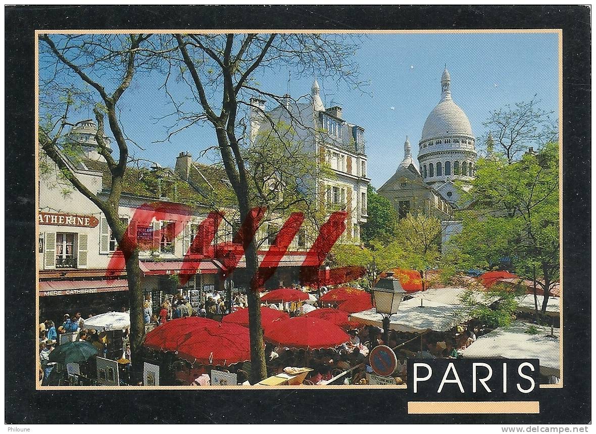 Paris - La Place Du Tertre à Montmartre, Ref 1107-356/57 - Plätze