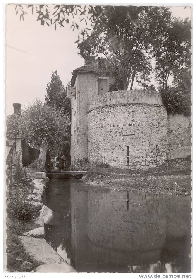 CARTE PHOTO HOUDAN - TOUR DE L'ABREUVOIR ET BORDS ET L'OPTON - Houdan