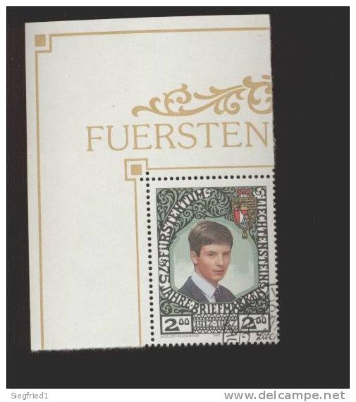 Liechtenstein Gestempelt 921 Prinz Alois Eckrand  Ungefaltet - Used Stamps