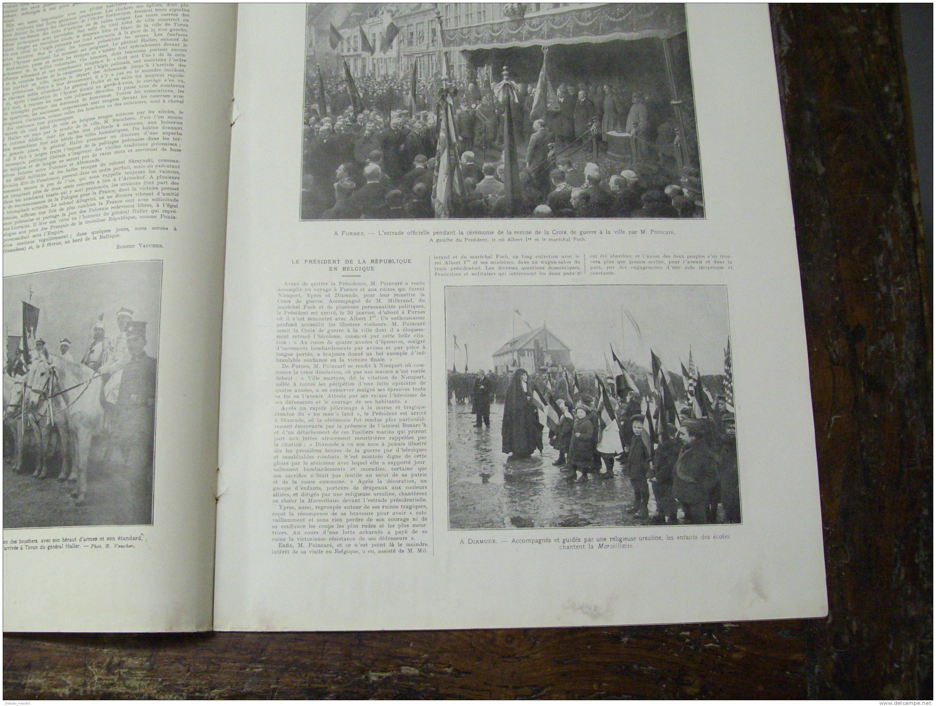 1920  FLENSBOURG ; DIXMUDE ; Jardins D'autrefois à NICE ; Le Voilier Français(3 Mats) Monte-Grande Broyé Par La Tempête - L'Illustration