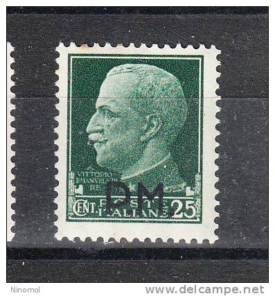 Italia   -   1943.   Posta Militare 25 C. Verde.  MNH - Military Mail (PM)