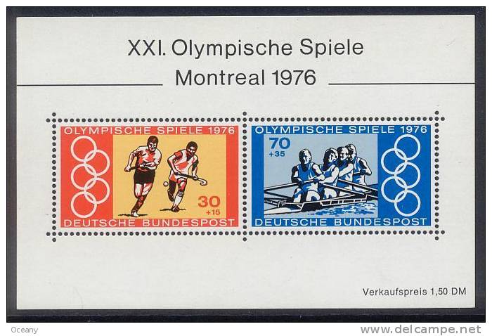 Allemagne Fédérale - Sport BF 11 ** - Ete 1976: Montréal