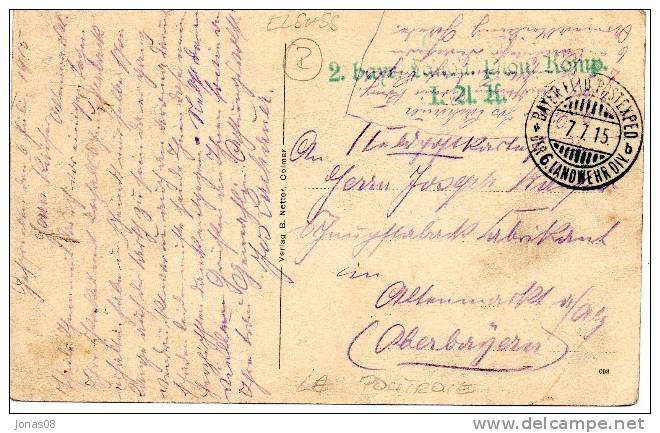 SCHNIERLACH    ~ 1914  FELDPOST - Elsass