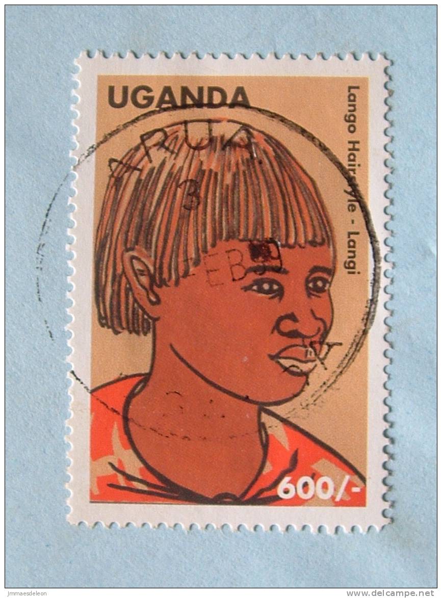 Uganda 1999 Cover To England UK - Traditional Hairstyles Hair Fashion - Ouganda (1962-...)