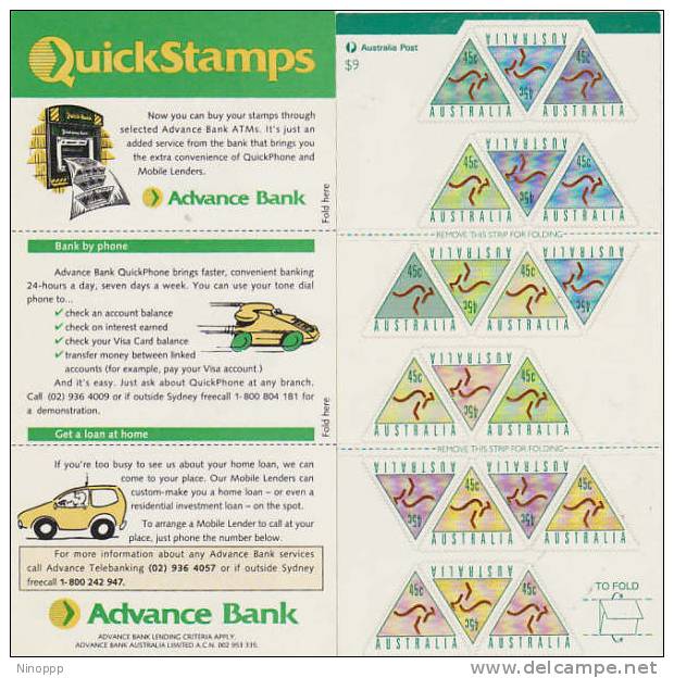 Australia-1994 Teller Machine Stamp-Advance Bank Booklet - Booklets