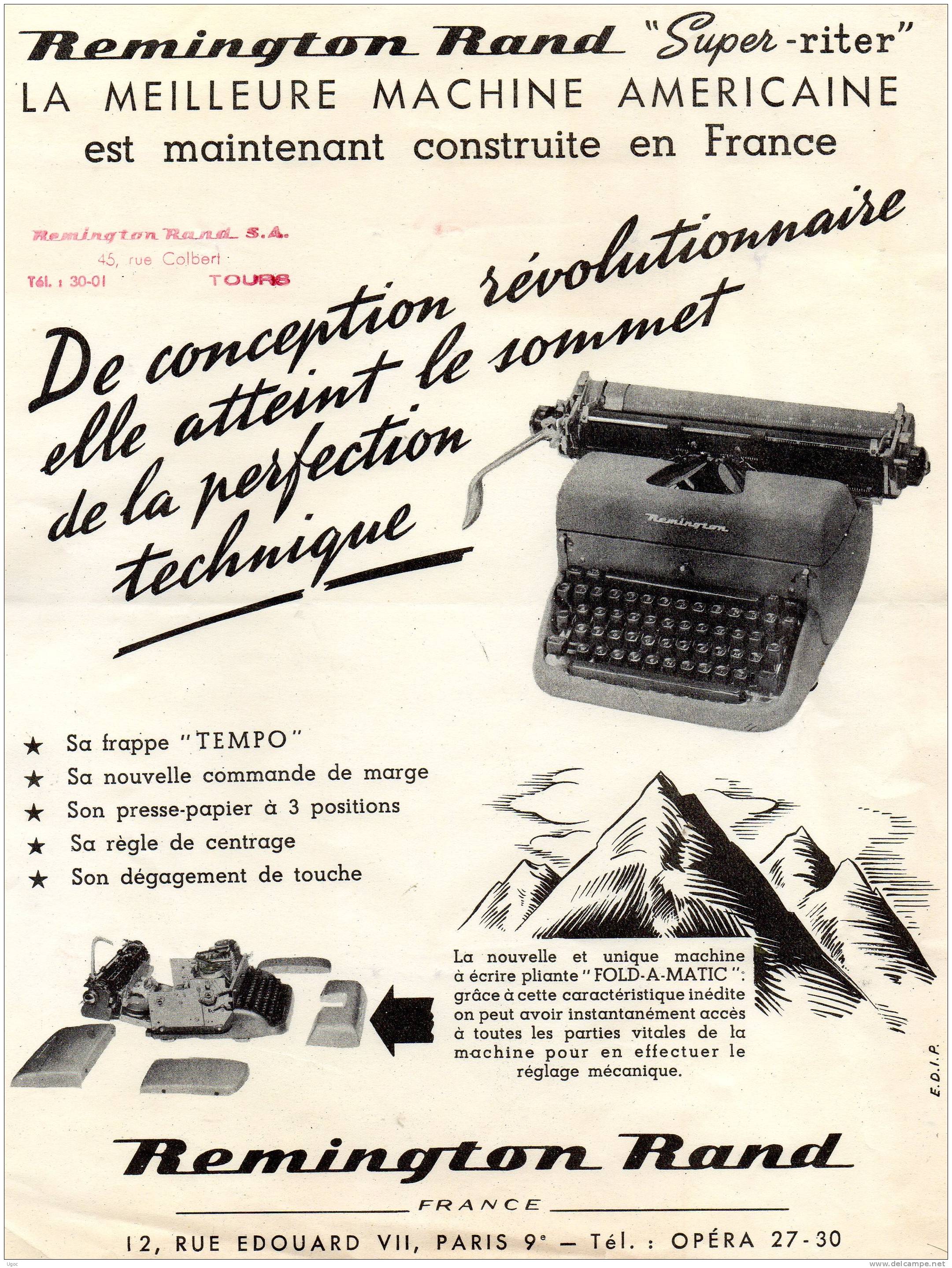 Lot De 5 Papiers Sur Machines à écrire Remington - Matériel Et Accessoires