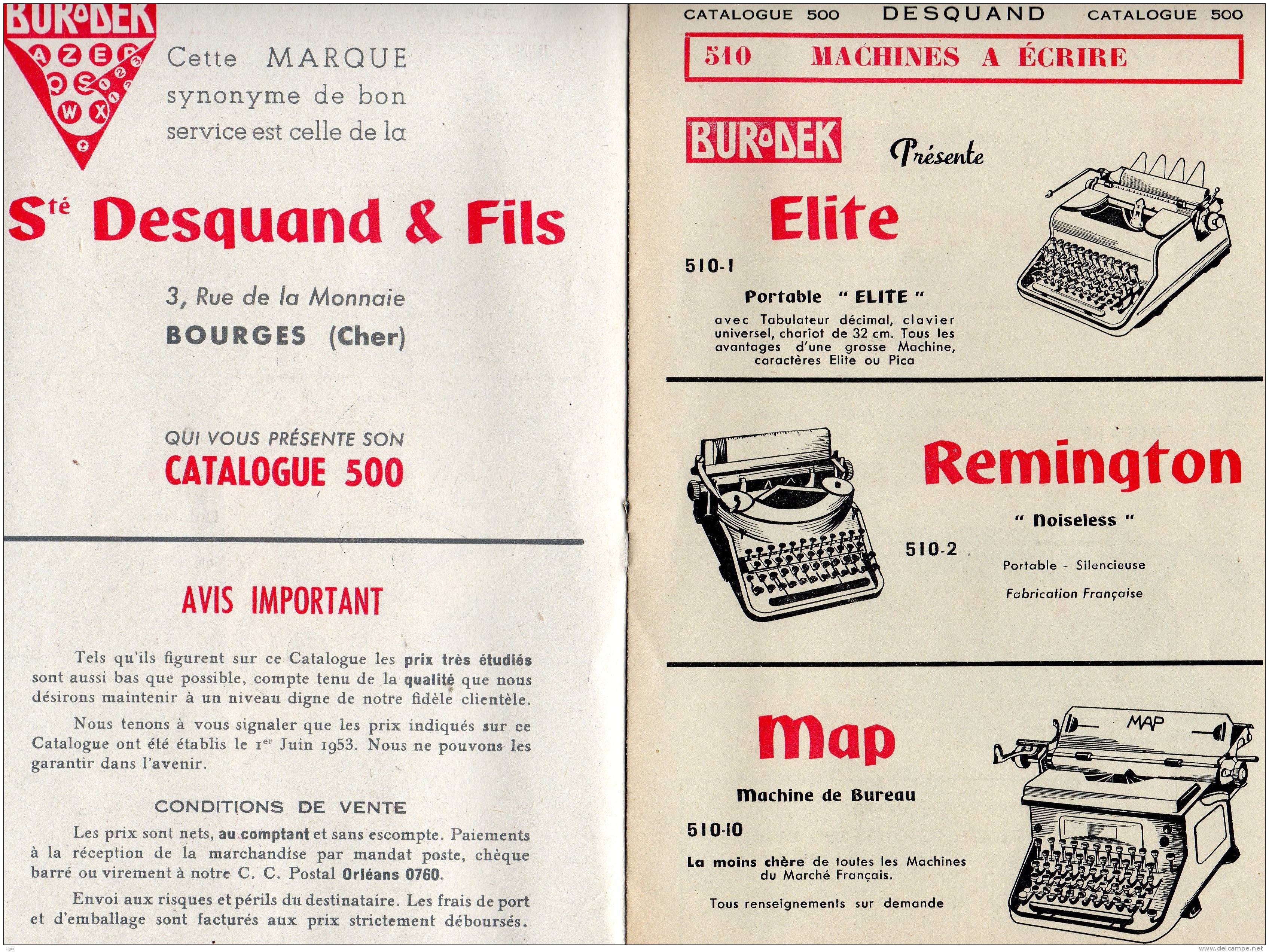 Lot De 5 Papiers Sur Machines à écrire Remington - Material Und Zubehör