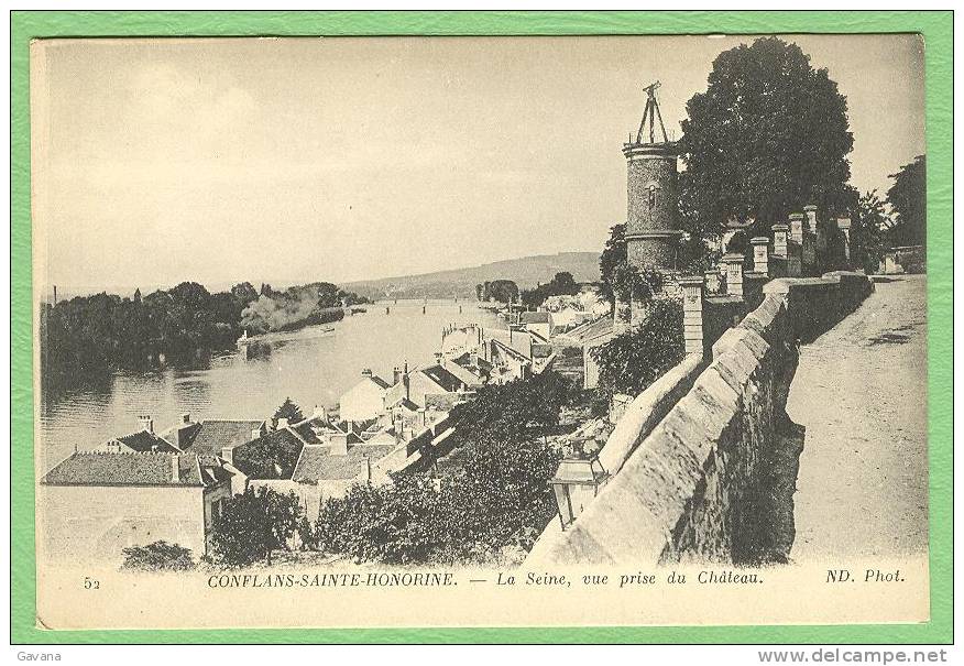 78 CONFLANS-SAINTE-HONORINE - La Seine, Vue Prise Du Chateau - Conflans Saint Honorine