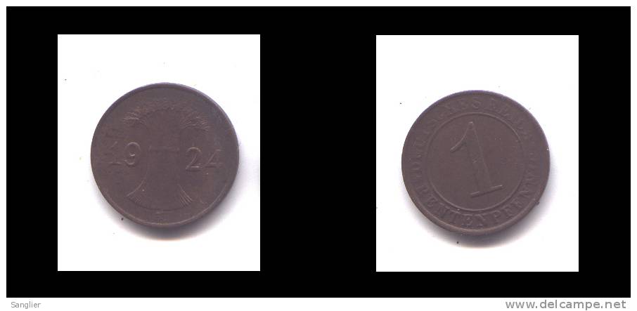 RETENPHENNICH 1924 A1 - 1 Renten- & 1 Reichspfennig