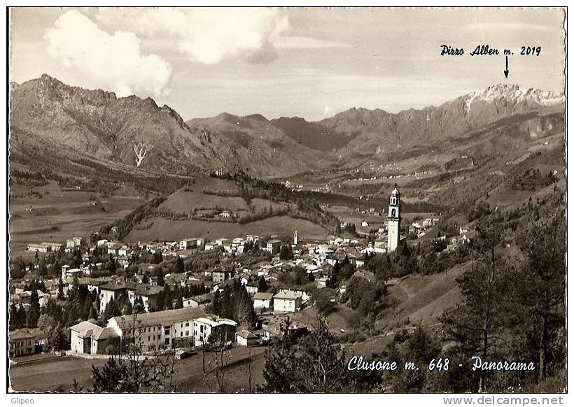 BERGAMO - CLUSONE - PANORAMA - VG 1965 - Bergamo