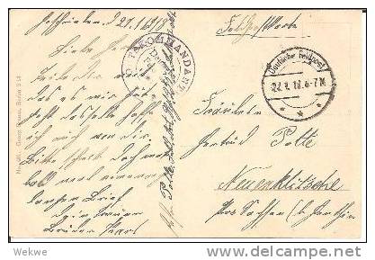 Lit020/ Wilna (Wilno) Totalansichtskarte Per Dt. Feldpost 1918. (Ortskommandant) - Lituanie