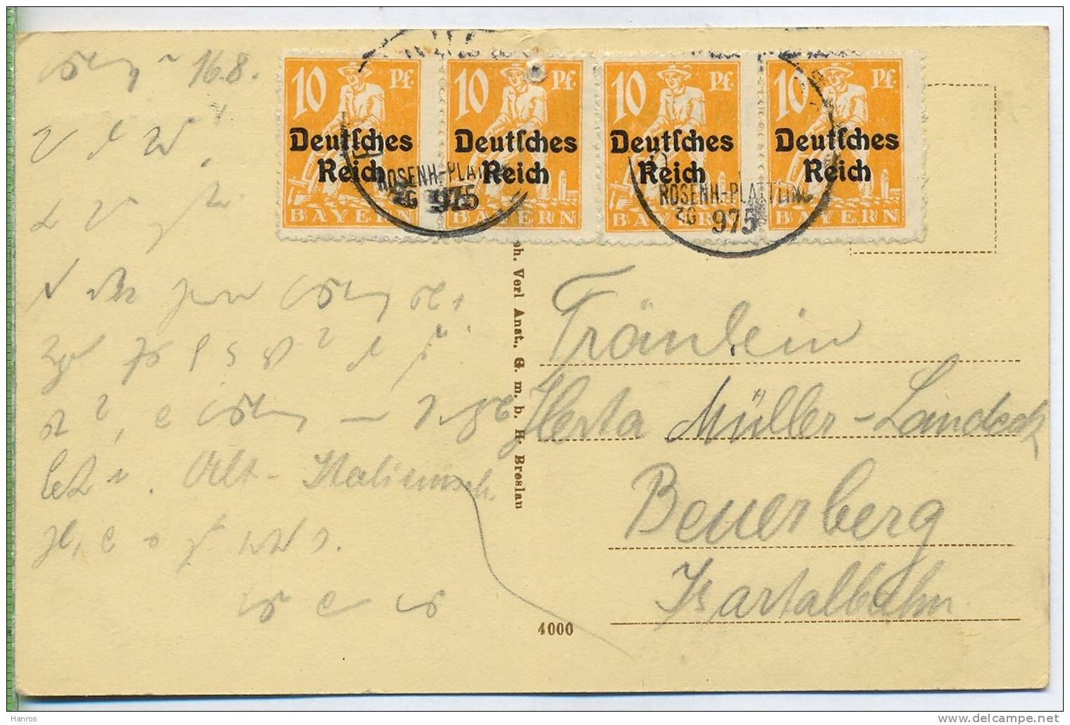 Postkarte: Wasserburg A. Inn, Marienplatz M. Rathaus - Wasserburg (Inn)