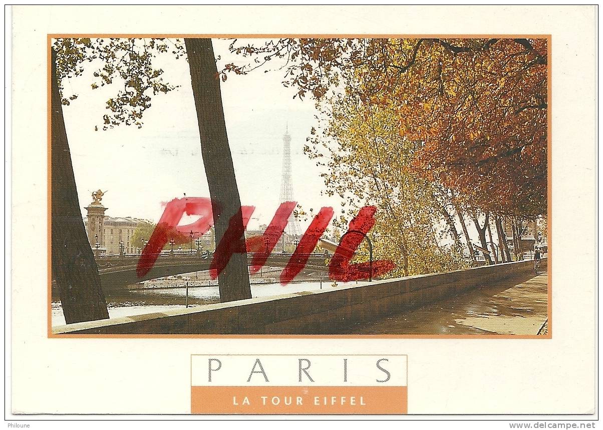 Paris - La Tour Eiffel Et Les Bords De Seine - Ref 1108-371 - Tour Eiffel