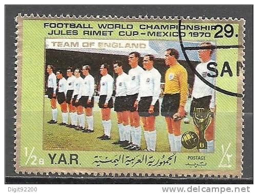 1 W Valeur Oblitérée,used - FOOT - YAR - TEAM OF ENGLAND * 1970 - N° 974-32 - 1970 – Mexique