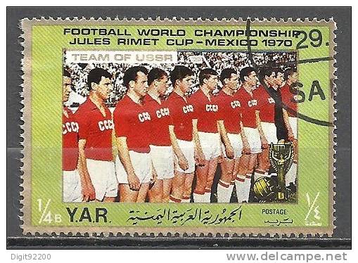 1 W Valeur Oblitérée,used - FOOT - YAR - TEAM OF USSR * 1970 - N° 974-33 - 1970 – Mexico