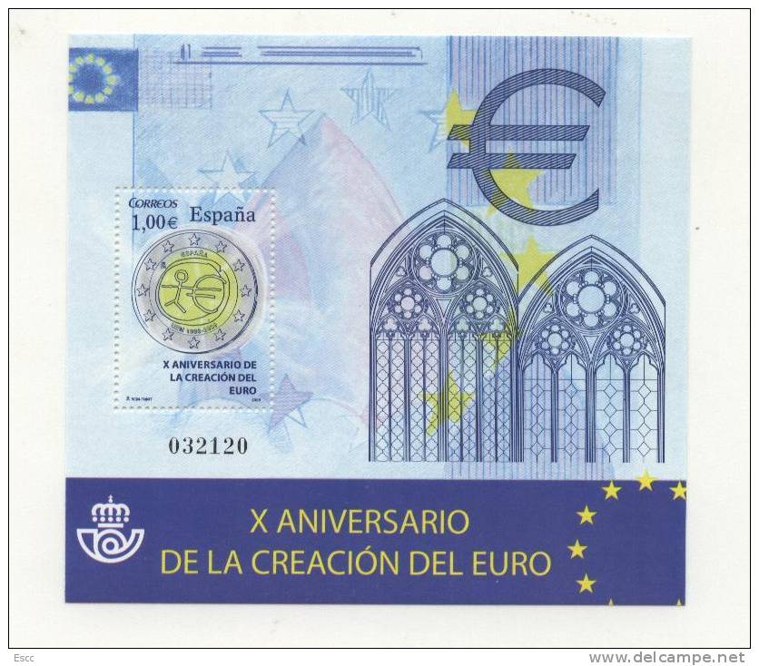 Mint Block Euro 2009  From Spain - Unused Stamps