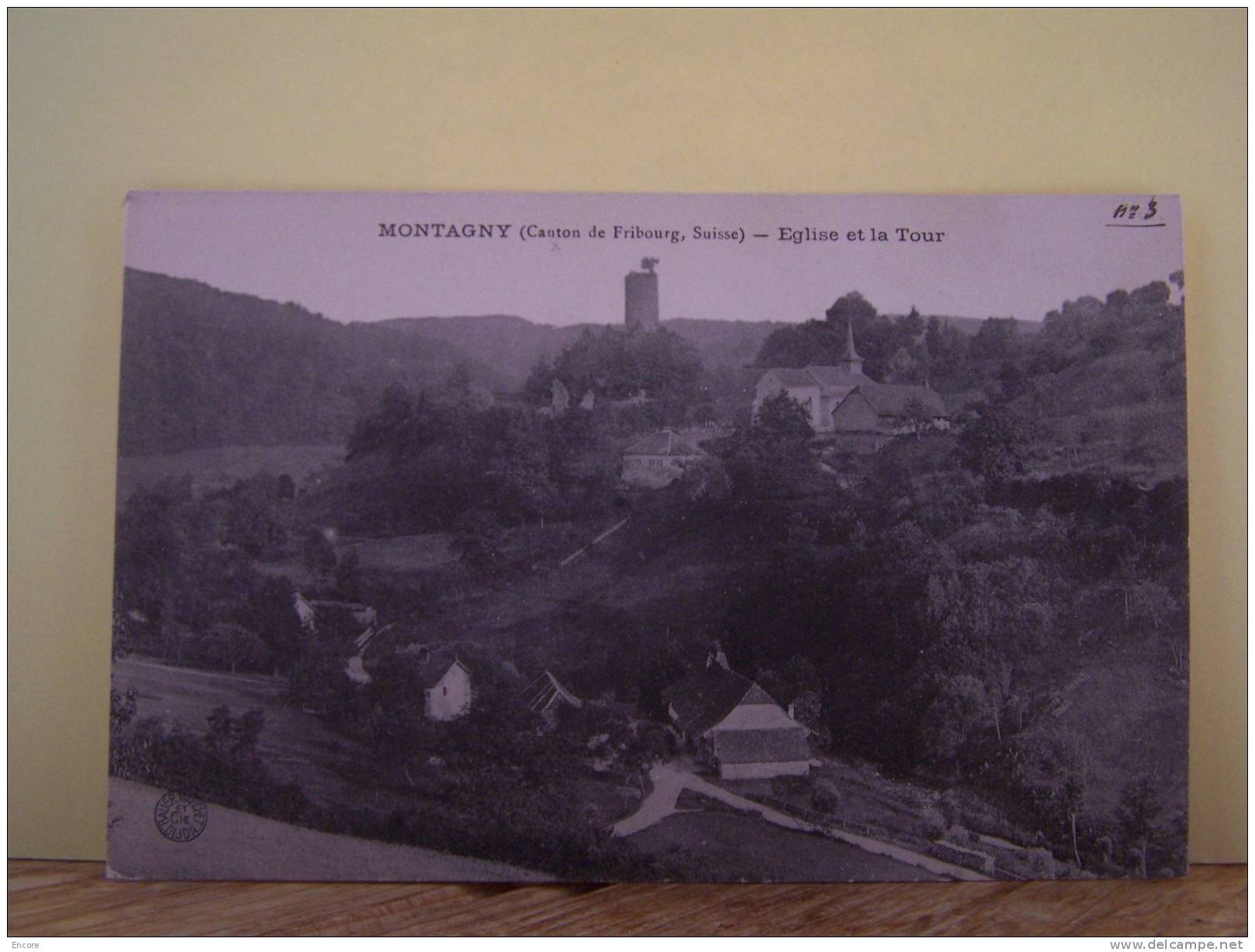 MONTAGNY (SUISSE) EGLISE ET LA TOUR. - Montagny