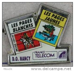 FRANCE TELECOM D.O. NANCY - LES PAGES BLANCHES - LES PAGES JAUNES - Telecom De Francia