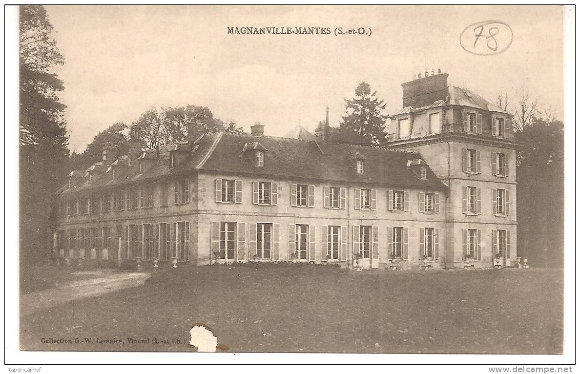 Yvelines : MAGNANVILLE - MANTES :   Le  Château - Magnanville