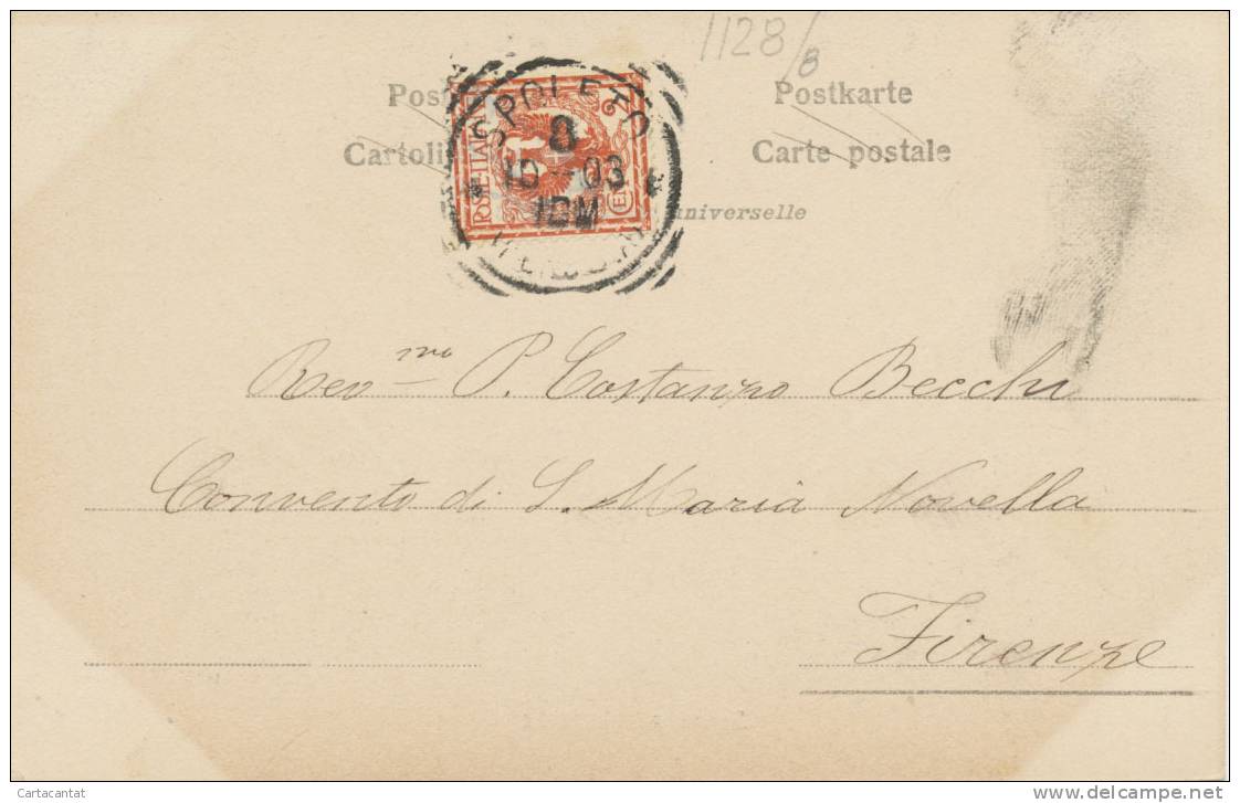 MARINA DI CARRARA. IL RITORNO DEI PESCATORI. CARTOLINA DEL 1903 - Carrara