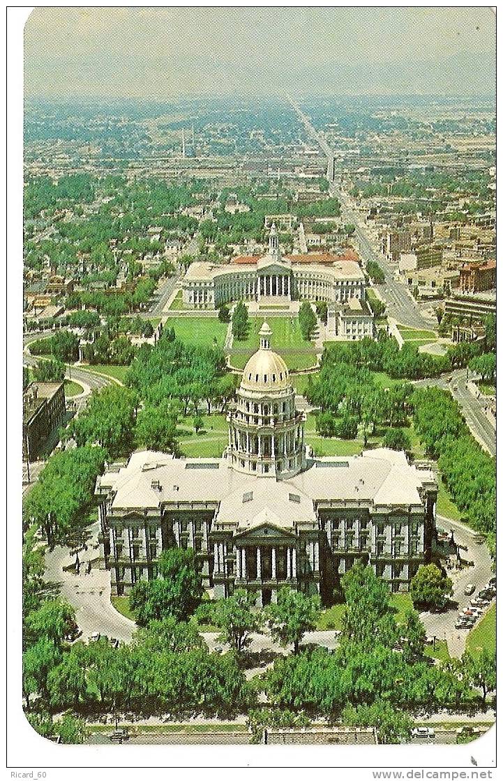 Carte Postale, Colorado, Vue Aérienne, Aerial View Of Denver - Denver