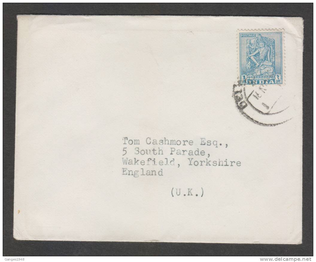 India 1950's RIGHT HANDED BODISATTVA BUDDHISM MAILED COVER #  25796 - Bouddhisme