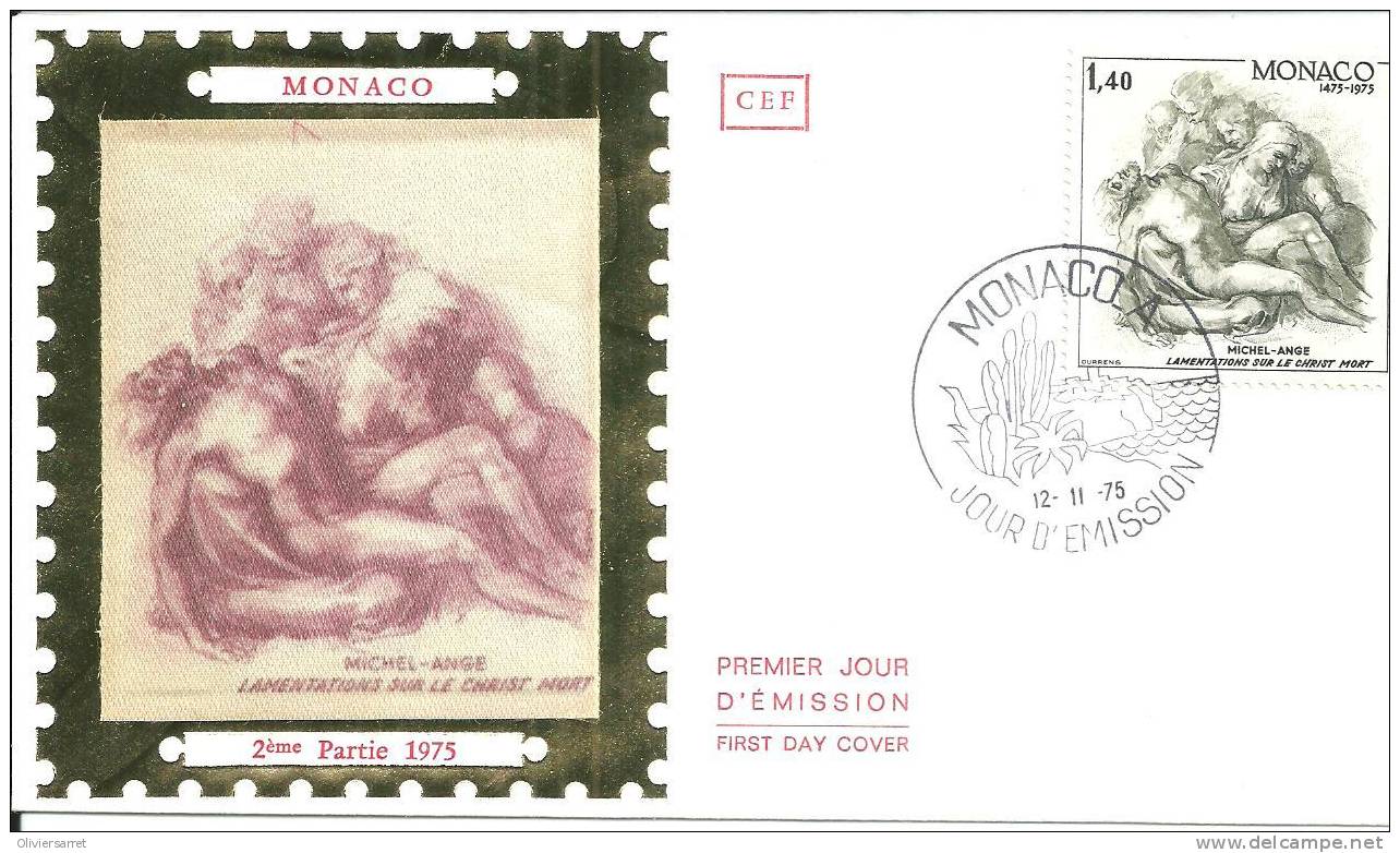 Monaco 1er Jour 12.11.1975  Michel Ange - FDC