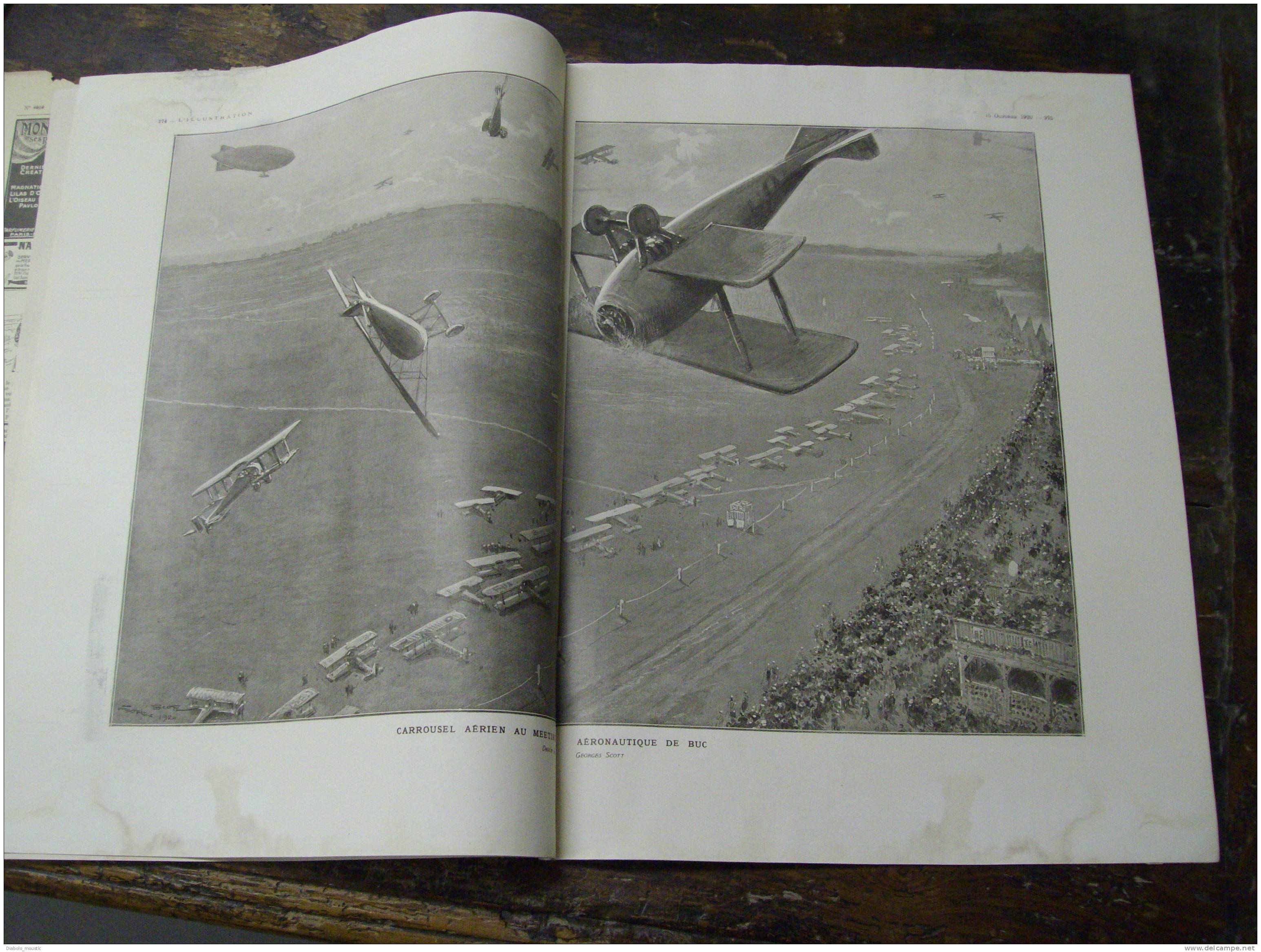 1920  Meeting Avions Et Ballons à BUC ;  MOUSTIERS-SAINTE-MARIE (Basses Alpes ); COMMANA (Finistere); THIEZAC (Cantal) - L'Illustration
