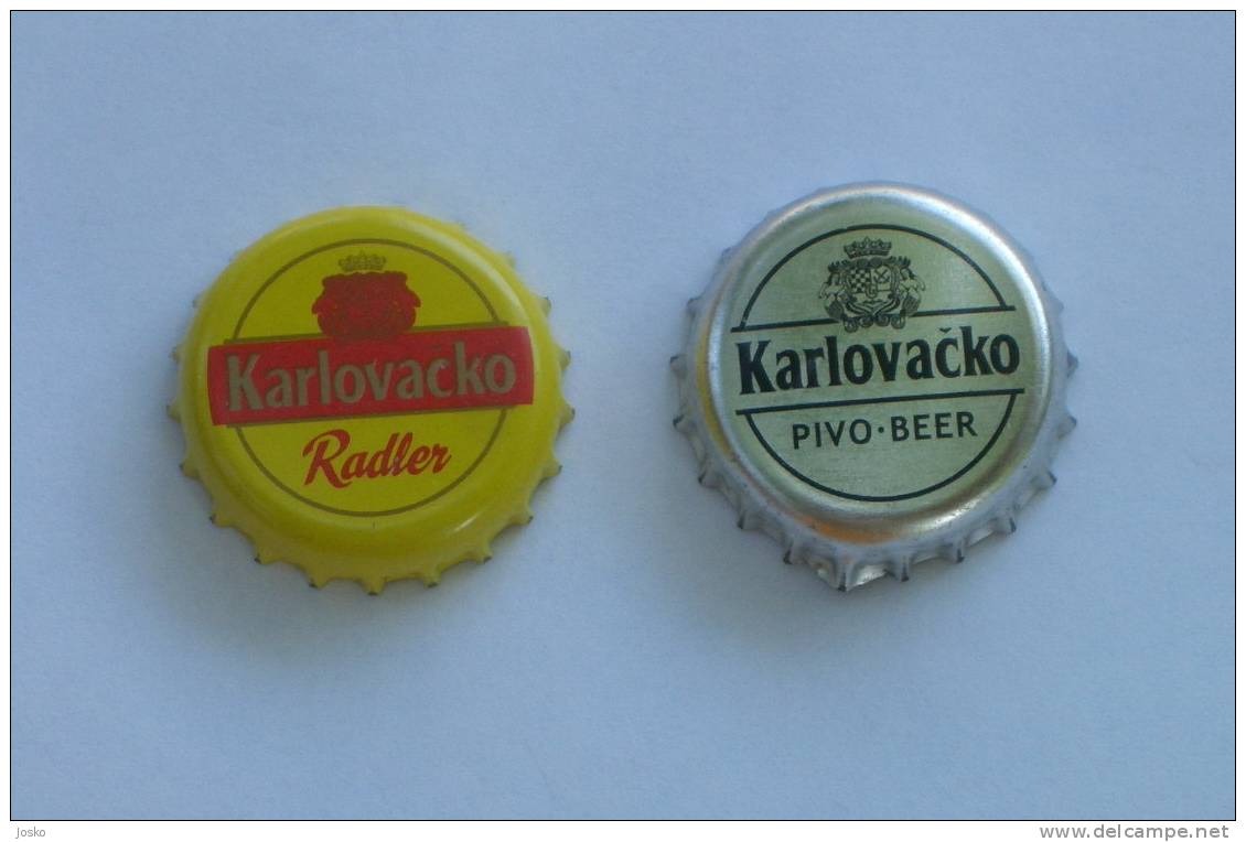 KARLOVACKO PIVO - 2. Beer Caps  ( Croatia ) Biere Cerveza Pils Birra Bier Cerveja &#1087;&#1080;&#1074;&#1086; CAPSULE D - Beer