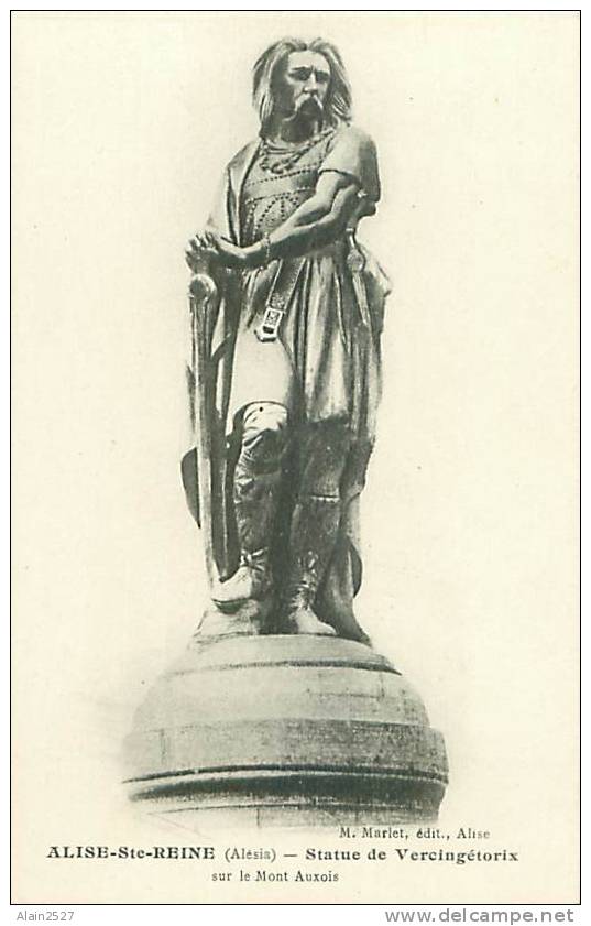 21 - ALISE-SAINTE-REINE (Alésia) - Statue De Vercingétorix Sur Le Mont Auxois (M. Marlet, édit.) - Venarey Les Laumes