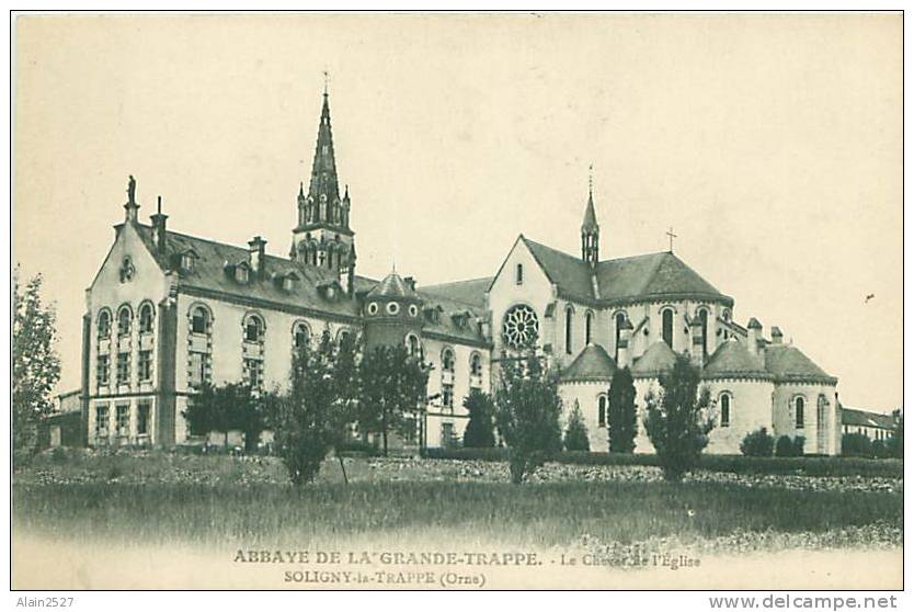 61 - SOLIGNY-la-TRAPPE - Abbaye De La Grande-Trappe - Le Chevet De L'Eglise - Bazoches Sur Hoene