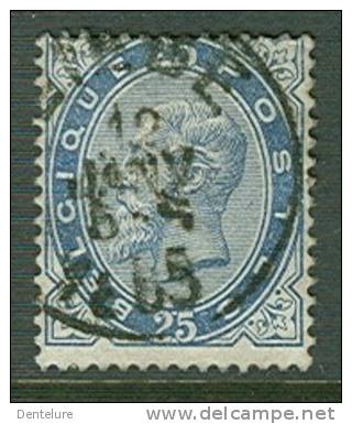 BELGIQUE 40 OBL LIEGE - 1883 Leopold II