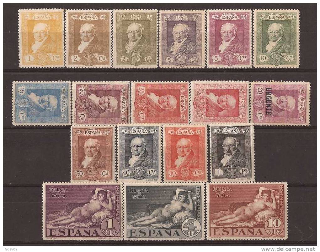 ES499-L1805. España Spain Espagne.Pintor  QUINTA DE GOYA TERRESTRE 1930- (Ed 499/16*),con Charnela LUJO - Unused Stamps