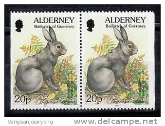 Alderney Sc80a Rabbit Pair - Lapins