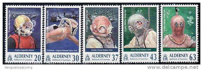 Alderney Sc114-8 Alderney Diving Club, 21st Anniv. - Plongée