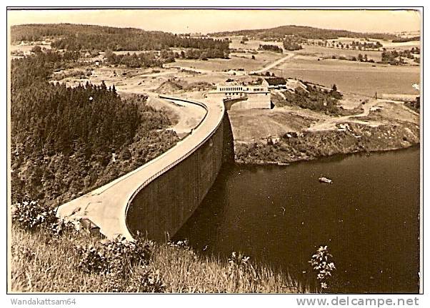 AK 8167 Talsperre Pöhl Bei Plauen I. Vogtl. Mehrbild 4 Bilder Briefmarke Entfernt 4.10.70 Kartenschreibdatum - Poehl