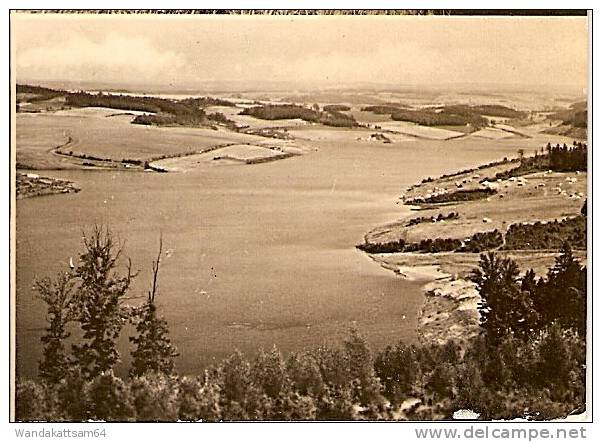 AK 8167 Talsperre Pöhl bei Plauen i. Vogtl. Mehrbild 4 Bilder Briefmarke entfernt 4.10.70 Kartenschreibdatum