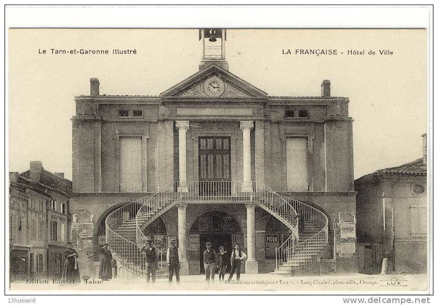 Carte Postale Ancienne Lafrançaise - Hôtel De Ville - Mairie - Lafrancaise