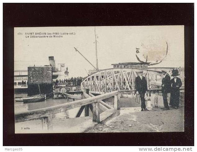 St Brévin Les Pins Le Débarcadère De Mindin édit.chapeau N° 125 Animée Bateau De Loire - Saint-Brevin-les-Pins