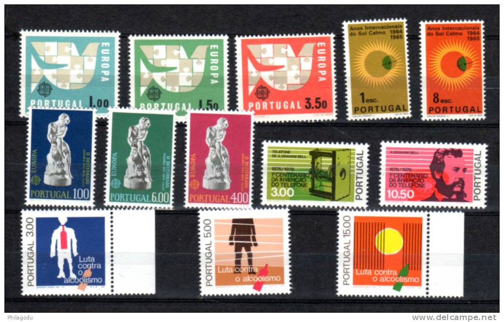 Europa, Soleil Calme, Téléphone, Alcoolisme, Séries Entre 929 Et 1332**, Cote 53 € - Unused Stamps