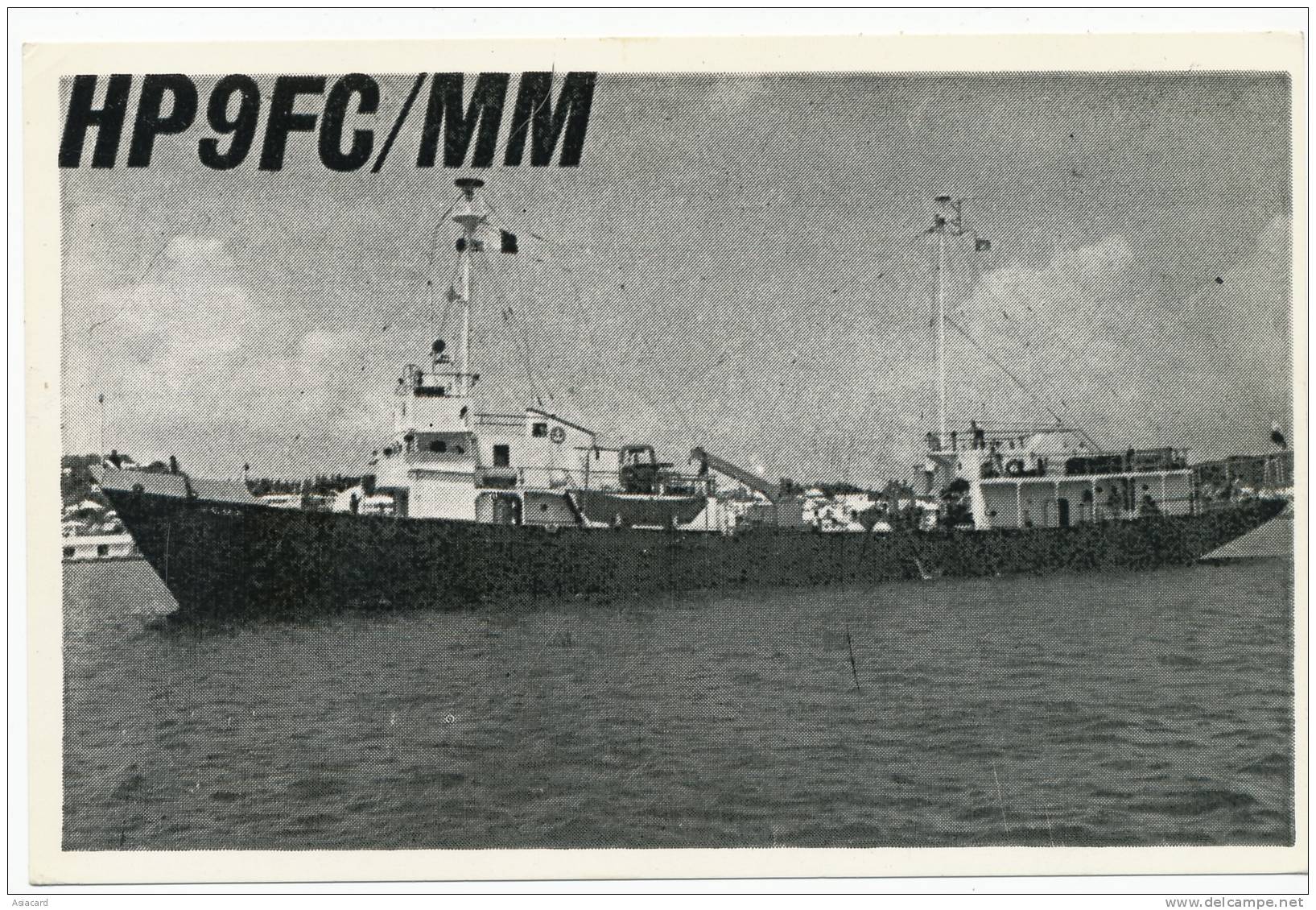 QSL Card HP9FC/MM  Radio Ship Saint John New Brunswick Size 9 By 14 - St. John