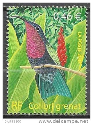 1 W Valeur Oblitérée,used - FRANCE - YT Nr 3550 - COLIBRI * 2003 - N° 6666-13 - Colibríes